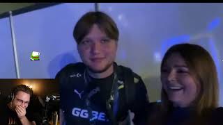 S1mple says hello to OhnePixel LIVE at ESL Rio Major!