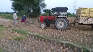 Swaraj 855 powerfull tractor pulling full load tralli_2018