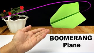 How to make plane boomerang easy - Fly comeback to you