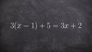 Solving a linear equation using multi steps with infinite many solutions