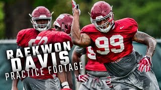 Watch Raekwon Davis run drills during fall camp