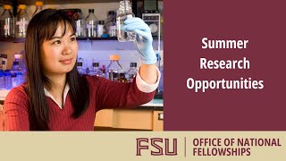 FSU Summer Research Opportunities