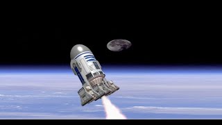 Swing Test #2 - R2-D2 Flying Model Rocket