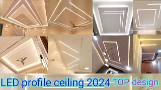 Profile Light Designs 2024 ||Ceiling Aluminium LED Profile Lighting Ideas | LED profile ceiling