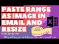 Excel VBA Macro: Resize Range (Table) Pasted As Image In Email Body