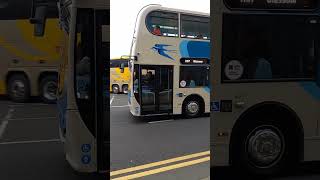 McGills Midland Bluebird ADL Enviro 400 8971 arrives in Glasgow on the X37 from Falkirk (April 2024)