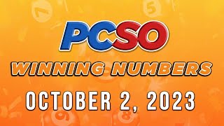 P29M Jackpot Grand Lotto 6/55, 2D, 3D, 4D, and Megalotto 6/45 | October 2, 2023