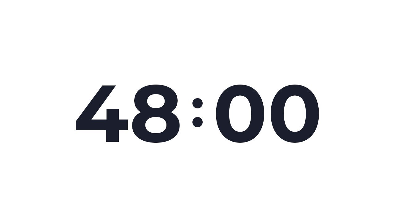 48 Minute Timer Youtube