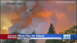 Placer County Crews Conduct Air Attack On River Fire