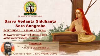 Sarva Vedantha Siddhantha Saara Sangraha | Class 30