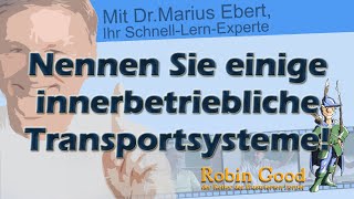 Nennen Sie einige innerbetriebliche Transportsysteme!