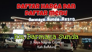 Daftar menu dan daftar harga RM Darmaga Sunda