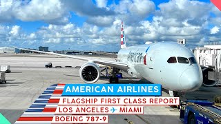 AMERICAN AIRLINES 787-9 Flagship First【4K Trip Report 】Los Angeles to Miami