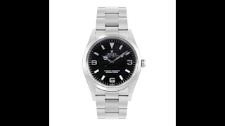 Rolex Explorer 36MM Black Baton Dial Stainless Steel | 14270 - 2000