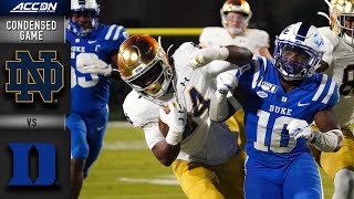 Notre Dame vs. Duke - Condensed Game | ACC Football 2019-20