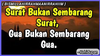 Inilah makna surat bukan sembarang surat, gua bukan sembarang gua 2 kali putaran