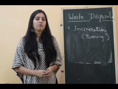 Disposal of solid waste Disposal of solid waste