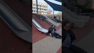 Historic Tour Guide Goes Down Boston’s Legendary Cop Slide