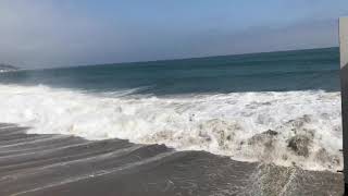 Huge waves at Malibu farm