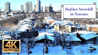 Sudden Snowfall in Toronto - January 24, 2022