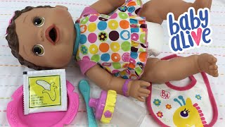 Feeding Baby Alive Changing Time Baby Banana Doll Food for the First Time