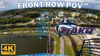 Mako Front Row 4K POV - SeaWorld Orlando - 2023