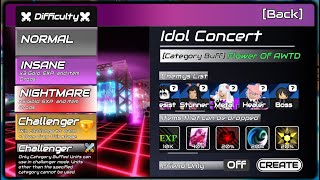 Anime World Tower Defense : Idol Concert [Nightmare][Solo]