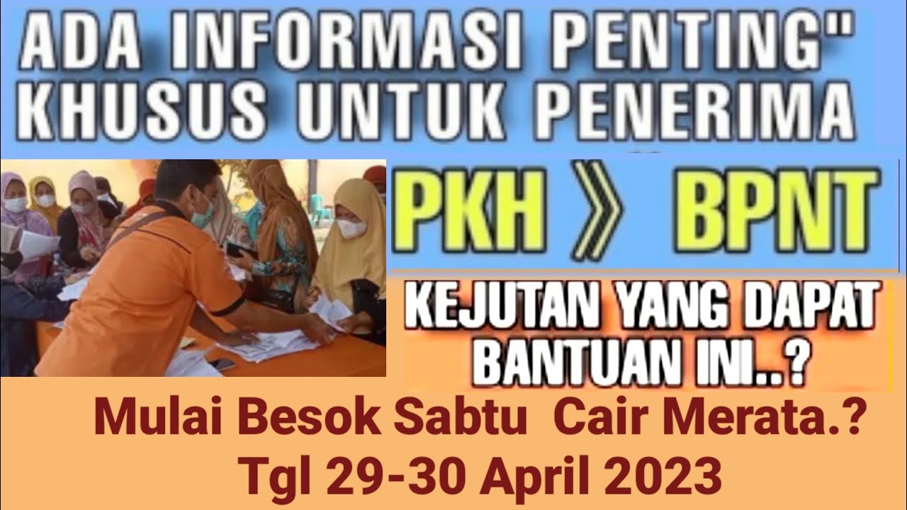 INFO PENTING GEMBIRA BESOK KPM PKH BPNT DAPAT LAGI 3 TAMBAHAN BAGI KPM ...