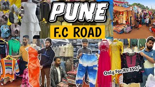 FC ROAD PUNE SHOPPING | Dresses for Women| Chikankari Kurti For Rs.350 Only| Street Shopping in Pune