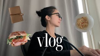 VLOG. 집에서 뭐함? 애기태명은요🕊️(임신6주 초음파앨범👶🏻/카페알바/밀린 집안일 하기/알리오올리오/샌드위치 레시피/남편이랑 헬스장/동탄 맛집)#일상브이로그