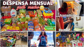 COMPRAS 🛒para el HOGAR✨🍳+DESPENSA MENSUAL en bodega aurrera y LEY🍅🍌🥑/lleve a mis hijos al doctor🤒