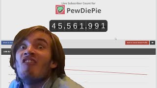 PEWDIEPIE LOSES NEARLY 1 MILLION SUBS LIVE! WTF??