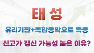 [태성 주가전망]유리기판과 복합동박으로 폭등!태성 앞으로 신고가 갱신 가능성이 높은 이유는?