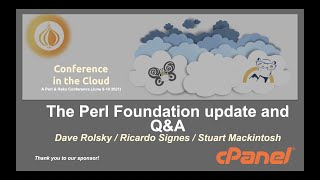 The Perl Foundation update and Q\u0026A