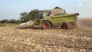 Corn Harvest - Claas Mega 360+Conspeed 6-75C, 2xClaas Arion 530, Landini Powerfarm