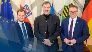 Pressekonferenz nach dem Grenzlandtreffen (24.01.2025) - Bayern