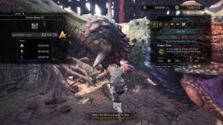 MHW 闘技大会01　プケプケ　片手剣　2'15 ソロS