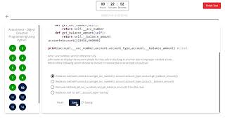Object Oriented Programming Using Python | Infosys Springboard | Solution
