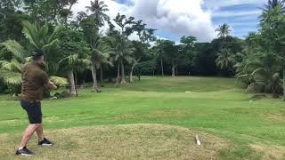 Learning to play gold at Vatuvara Private Islands in Fiji  - 2019