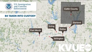 More than 80 people arrested by ICE on Sunday in North Texas