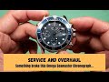 Omega Diver 300M Seamaster Chronograph overhaul and restoration