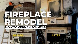 How to German Schmear on faux brick