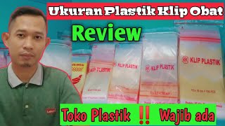 Ukuran Plastik Klip obat ‼️ yang punya usaha toko plastik wajib punya nih plastik klip Zip lock