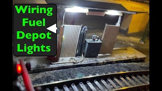 Josef - Model Railway & Toy Room 139 Wiring Petroleum Depot Lights & Adding realism Yard lights FAST