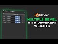 How to use multiple bevel modifier with attributes, Blender 4.3.2 tutorial