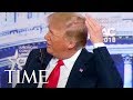 President Trump Jokes About His Bald Spot At CPAC: 'I Try Like Hell To Hide The Bald Spot' | TIME