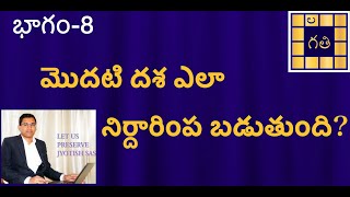 Learn Astrology in Telugu | వింశోత్తరి దశ | Vimshottari Dasha Calculation | Dasalu Antardasalu #8 |