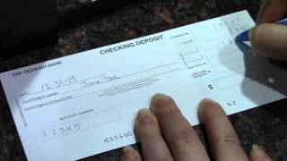 How To Complete A Deposit Ticket