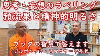 《仏教心理学》思考・妄想のラベリング／預流果と精神的明るさ　スマナサーラ長老の初期仏教Q\u0026A｜ブッダの智慧で答えます（一問一答）