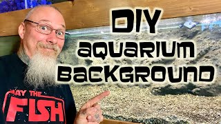 DIY Styrofoam and concrete aquarium background tutorial